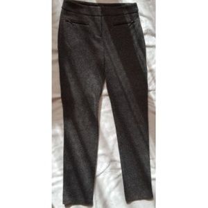 Apt. 9 Modern Faux Leather Slim Ankle Tousers Pants Size 4 Grey Black New